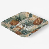 熱帯パイナップルフローラ ペーパープレート (傾斜あり)