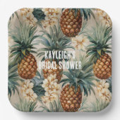 熱帯パイナップルフローラ ペーパープレート (正面)