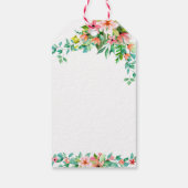 熱帯パイナップルフローラMAHALOベビーシャワー ギフトタグ (裏面)