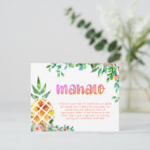 熱帯パイナップルフローラMAHALO サンキューカード (スタンド正面)