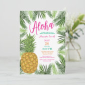 熱帯パイナップルブライダルシャワー招待 招待状 (スタンド正面)