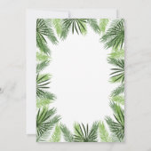 熱帯パイナップルブライダルシャワー招待 招待状 (裏面)