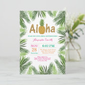 熱帯パイナップルブライダルシャワー招待 招待状 (スタンド正面)