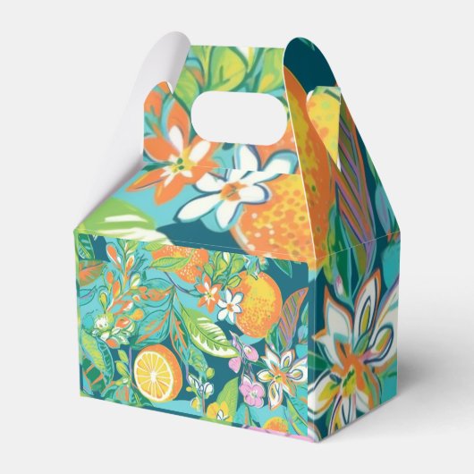 熱帯パイナップルブルーのお気に入り フェイバーボックス (正面サイド)