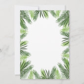 熱帯パイナップルベビーシャワーの招待状 招待状 (裏面)