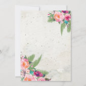 熱帯パイナップルベビーシャワー招待状 招待状 (裏面)