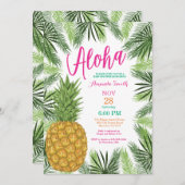 熱帯パイナップルベビーシャワー招待状 招待状 (正面/裏面)