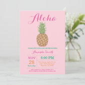 熱帯パイナップルベビーシャワー招待状 招待状 (スタンド正面)