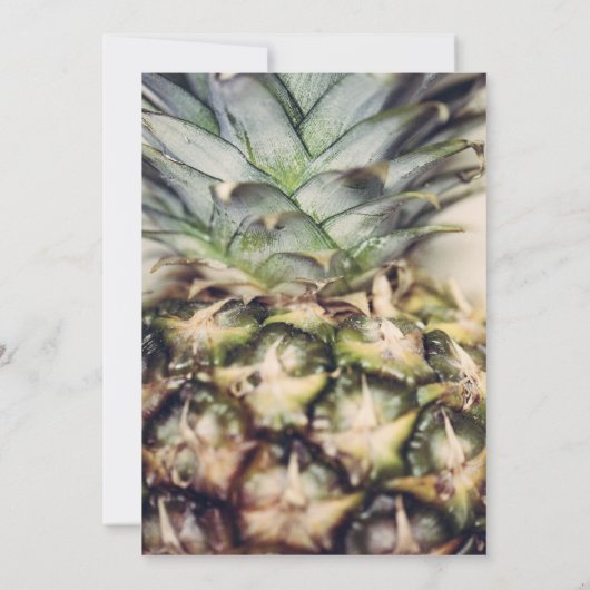 熱帯パイナップルモダンフォトバースデーパーティー 招待状 (裏面)