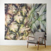 熱帯パイナップル写真の背景 タペストリー (インサイチュ(横))