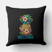 熱帯パイナップル屋外ピローアロハ クッション (裏面)