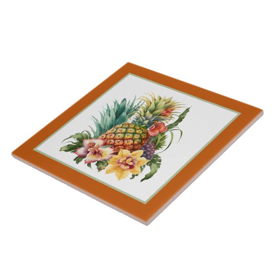 熱帯パイナップル愛好家がビジネスの家を作る タイル (側面)