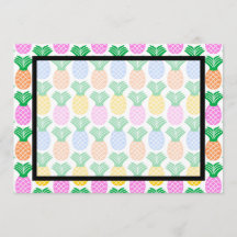 熱帯パイナップル招待状 空白の