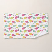 熱帯パイナップル模様 バスタオルセット (ハンドタオル)