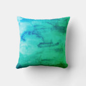 熱帯パイナップル水絵画色の枕 クッション (裏面)