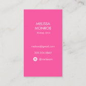 熱帯パイナップル水色ピンクパープルブライト 名刺 (裏面)