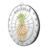 熱帯パイナップル水色 ダーツボード (正面右)