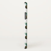 熱帯パイナップル水色 Case-Mate iPhoneケース (裏面/右)