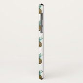 熱帯パイナップル水色 Case-Mate iPhoneケース (裏面/左)