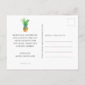 熱帯パイナップル科の移動 案内ポストカード (裏面)