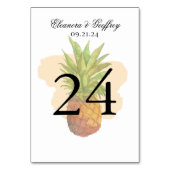 熱帯パイナップル結婚島の夏 テーブルナンバー (正面)