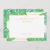 熱帯パイナップル金ゴールドアドバイスカード エンクロージャーカード (正面/裏面)