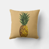 熱帯パイナップル金ゴールド黄 クッション (裏面)