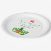 熱帯パイナップル ペーパープレート (アングル)