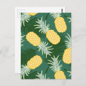 熱帯パイナップル ポストカード (正面/裏面)