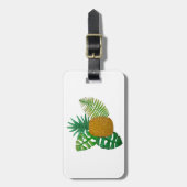 熱帯パイナップル ラゲッジタグ (正面縦)