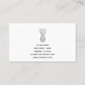 熱帯パイナップル 名刺 (裏面)