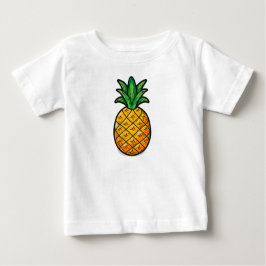 熱帯パイナップル：夏の味 ベビーTシャツ