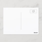 熱帯パカラフルイナップルの果実の花柄 ポストカード (裏面)