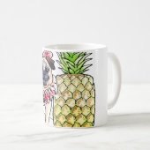 熱帯パグのマグ コーヒーマグカップ (正面右)