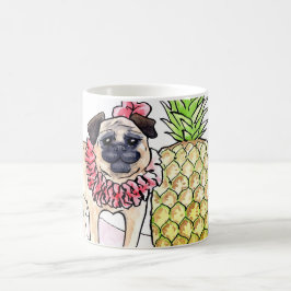 熱帯パグのマグ コーヒーマグカップ
