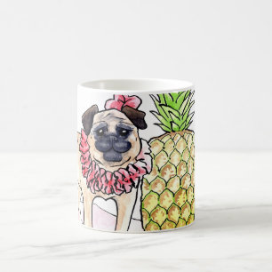 熱帯パグのマグ コーヒーマグカップ