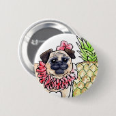 熱帯パグボタン 缶バッジ (正面&裏面)