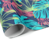 熱帯パターンラッピング紙 ラッピングペーパー (ロールコーナー)