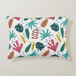 熱帯パターン離れカラフル アクセントクッション