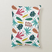 熱帯パターン離れカラフル アクセントクッション (裏面(縦))