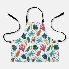 熱帯パターン離れカラフル エプロン
