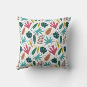 熱帯パターン離れカラフル クッション (裏面)