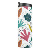 熱帯パターン離れカラフル タンブラー (回転右)