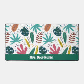 熱帯パターン離れカラフル デスクマット (正面)