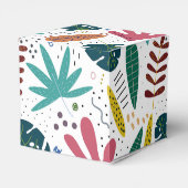 熱帯パターン離れカラフル フェイバーボックス (裏面サイド)