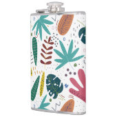 熱帯パターン離れカラフル フラスク (左)