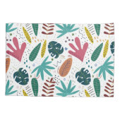 熱帯パターン離れカラフル 枕カバー (裏面)