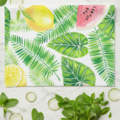 熱帯パターン キッチンタオル (折り畳み)