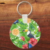 熱帯パターン キーホルダー (正面)