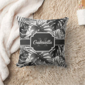 熱帯パターン クッション (ブランケット)